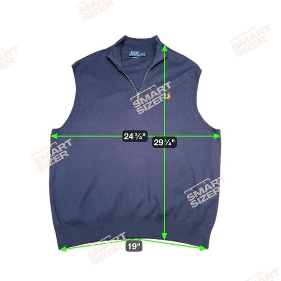 Polo by Ralph Lauren Navy Men's Sweater Vest Pima Cotton size XL - Picture 5 of 5